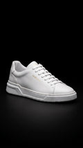 Albus Pure Minimalist | Vista lateral — Tênis de Luxo Branco FORNIQ