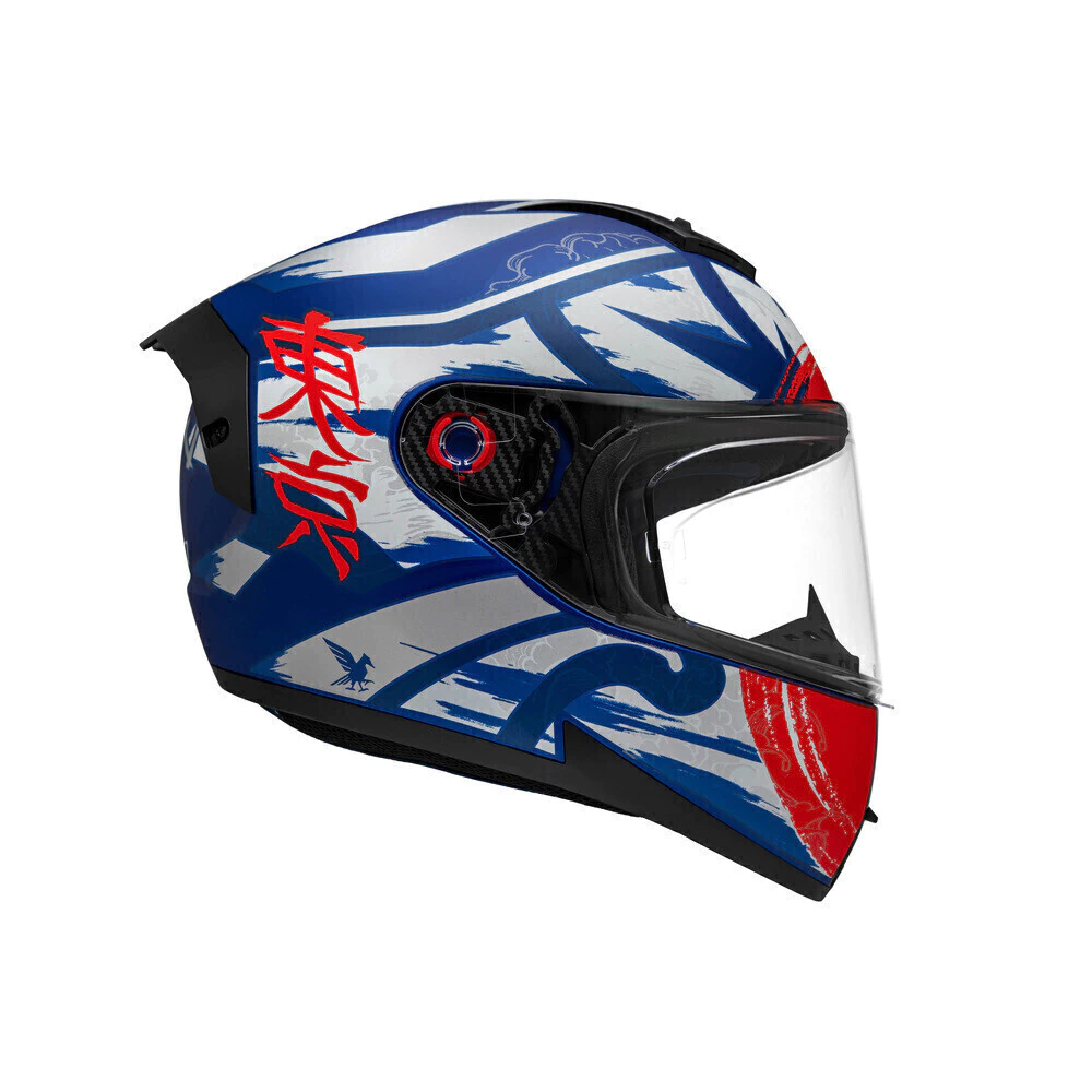 Capacete Peels Icon Pro Tokyo Azul - Vista lateral esquerda